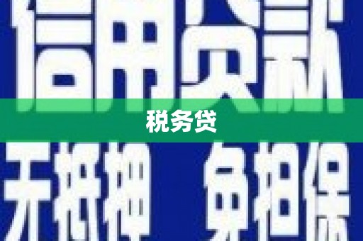 诸暨税务贷