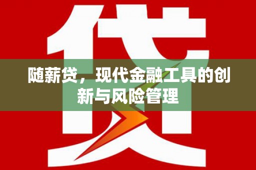 诸暨随薪贷，现代金融工具的创新与风险管理