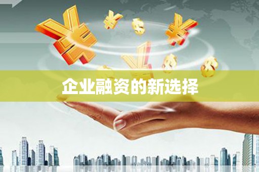 诸暨企业融资的新选择
