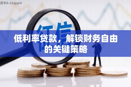 诸暨低利率贷款，解锁财务自由的关键策略