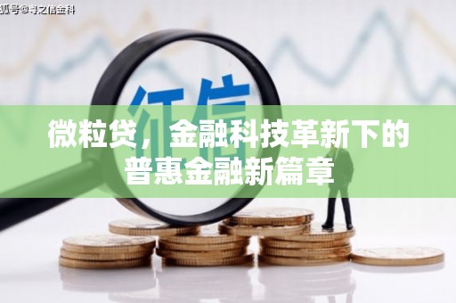 诸暨微粒贷，金融科技革新下的普惠金融新篇章