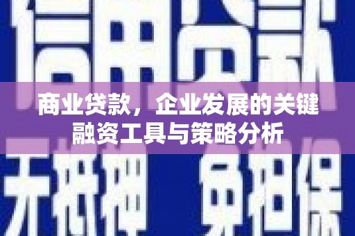 诸暨商业贷款，企业发展的关键融资工具与策略分析