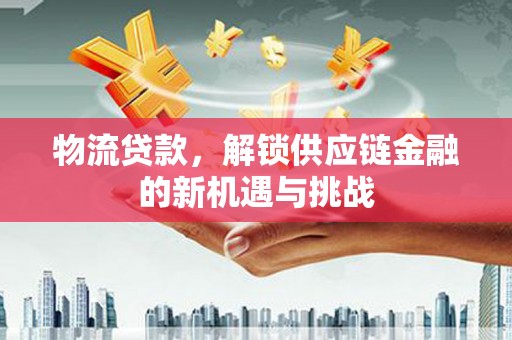 诸暨物流贷款，解锁供应链金融的新机遇与挑战