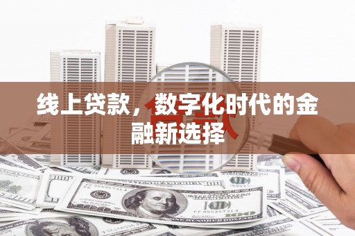 诸暨线上贷款，数字化时代的金融新选择