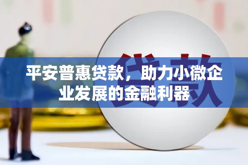 诸暨平安普惠贷款，助力小微企业发展的金融利器